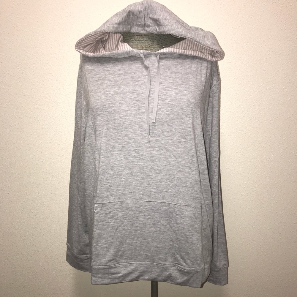 Old Navy Gray/Pink XXLT Lightweight Hoodie NWT
